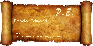 Panda Edmond névjegykártya